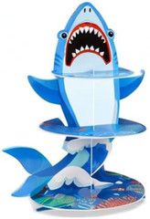 3 Tier Shark Party Cupcake Stand Decorations under the Sea Theme Cupcake Hold…