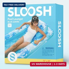 SLOOSH Inflatable Pool Floats with Cooling Water Hole,72″ x 38″ Daybed Pool Loun