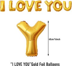 Globos De Corazones Rojos Amor Con Letras Te Amo Decoracion Para Aniversario Set