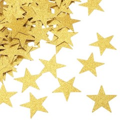 Gold Star Confetti 0.79×0.79 Inch Glitter Table Scatters Wedding Decor 200 PCS
