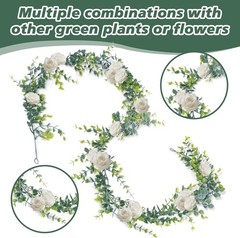 2 Pcs Eucalyptus Garland – Artificial Eucalyptus Vines Garlands Artificial