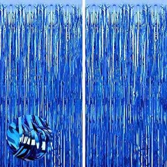 2M Foil Fringe Tinsel Shimmer Curtain Door Wedding Birthday Party DECORATIONS