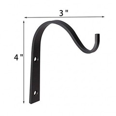 Wrought Iron Wall Hooks Sturdy Metal Construction Weather Resistant Design