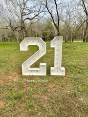 Marquee Numbers 0-9 Frame with Lights 3ft