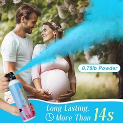 Merear Large Gender Reveal Fire Extinguisher 2 Packs Blue+2 Packs Pink=4packS