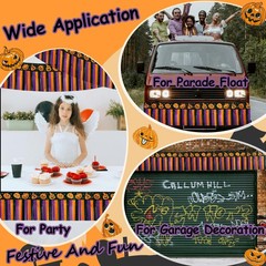 4 Pack 39Ft Halloween Parade Floats Foil Fringe