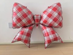 Red White Bow Balloons Gingham Balloons Red Gingham Decor Picnic Birthday Par…
