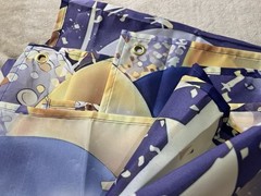 Happy Birthday Backdrop Purple Gold Silver – Large Banner w/Grommets 70.8×47.2