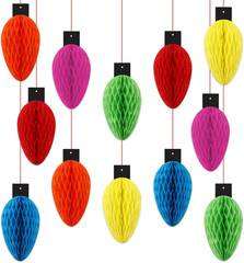 12PCS Merry Christmas Honeycomb Ball Decorations Centerpieces for Tables