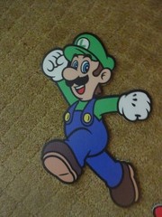7 PIECE SUPER MARIO CARDBOARD CUT OUTS FOR PARTIES OR BEDROOM WALL ART