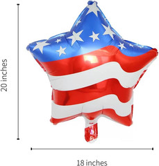 4Th Of July Decorations Red White &Blue Balloons Patriotic USA Party Fourth July