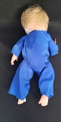 HALLOWEEN GOTHIC SCARY BABY MICHAEL MEYERS LIKE CREEPY HAUNTED HAND PAINTED DOLL