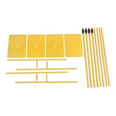 ‌4* Wedding Backdrop Stands Metal Tabletop Height Adjustable Backdrop Stand Gold