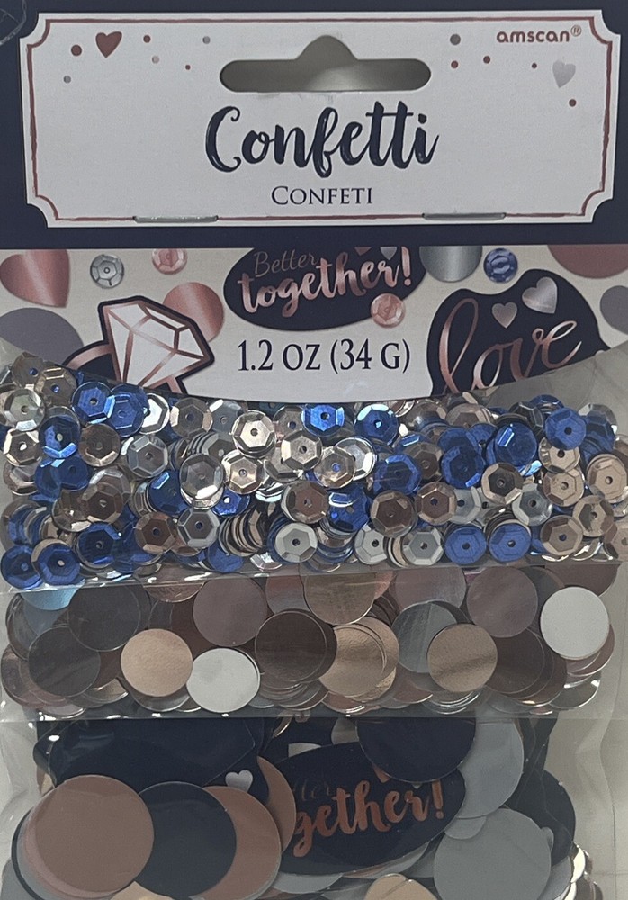 Navy Bride Confetti
