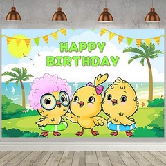 Canticos Party Supplies Backdrop Banner Poster Vinyl Birthday Gift 5x3ft 7X5ft