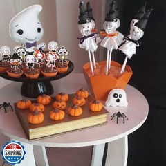 36 Pack Classic Movie Cupcake Toppers – Horror Movie Characters, Halloween an