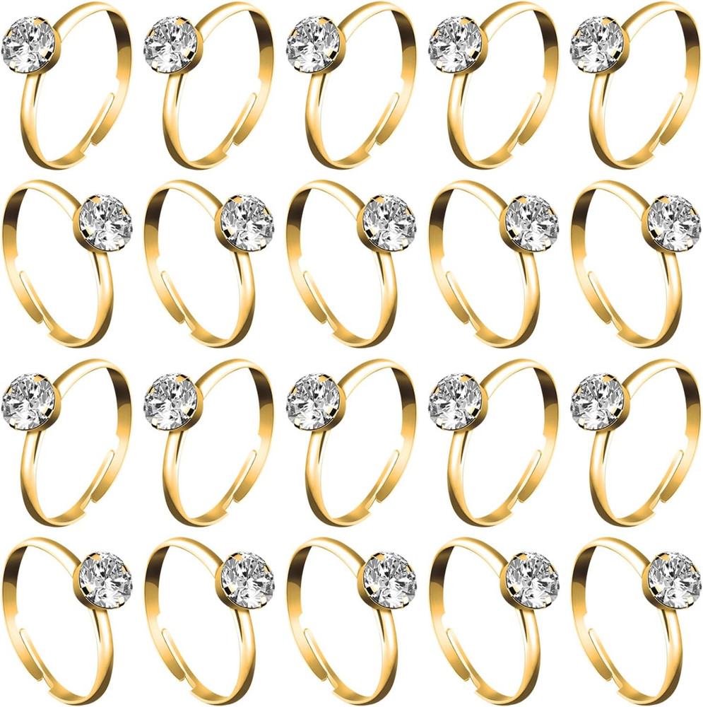 36 Packs Diamond Engagement Rings for Bridal Shower and Wedding Decor