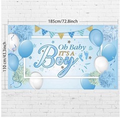 Baby Shower Party Backdrop Decorations, Large Durable Fabric Made Baby Shower Ba