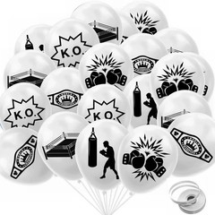 20 Pcs Boxing Latex Balloons Boxing Glove Boxing Match Party Balloons Sport B…