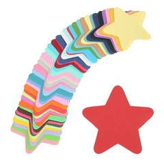 100 Pack Star Cutouts Paper Bulletin Board Decorations 3.4×3.4 Inch DIY