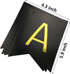 Pre-Strung Black Birthday Bunten Banner with Gold Foil Letters – No DIY Needed