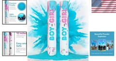Exciting Blue Gender Reveal Party Poppers – Easy & Biodegradable 2-Pack