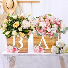 6 Pcs Baby Shower Centerpieces for Table Baby Shower Flower Boxes Gender Reveal
