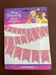 New Disney Princess Once Upon A Time Banner & Happy Birthday Princess Banner