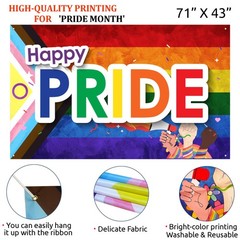 Pride Decorations, 157PCS Pride Balloon Garland Arch Kit with Large Backdrop …