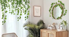 14 Pack 98Ft Artificial Ivy Garland, Fake Vines UV Resistant Greenery Leaves