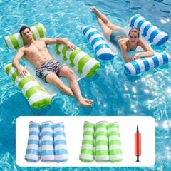 SULIMRA Inflatable Pool Floats Adult, 2 Pack Thick Pool Floaties Heavy Duty, …