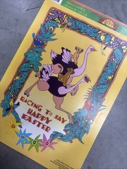 Eureka Window Cling Disney Lion King Racing to a Happy Easter Vintage
