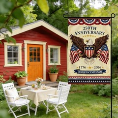 Durable Double-Sided 250th Independence Day Garden Flag for Patriotic Displays