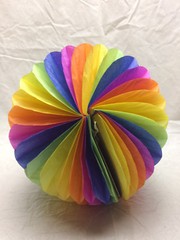 Honeycomb Hot Air Balloon Decoration Multi Colored