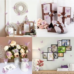 72 Pcs Butterfly Decorations, 3 Sizes 3 Styles, Wall Decor, Butterfly Party Birt