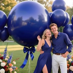 Navy Blue Giant Balloons 9 Pcs, 36 Inch Jumbo Large Latex Balloons for Kid’s …