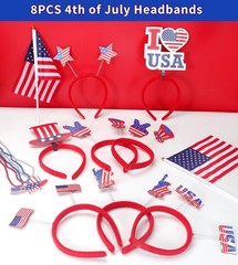 Festive 188PCS Patriotic Accessory Set for Independence & Memorial Day Parties