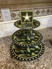 Army Bound Party Decor Set- 3PCS – Barely Used