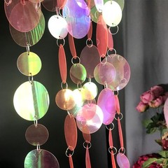 1meter Large Sequin Chain Shiny Decorative Strip Birthday Festival Party Pendant