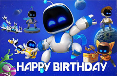 Cartoon KIds Backdrop Happy Birthday Party Photo Background Banner Decorations