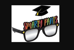 Amscan Smarty Pants Graduation Sunglasses, One Size, Multicolor