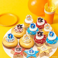 Sonic the Hedgehog 24 Count Cupcake Rings – Ideal for Birthday Decorations