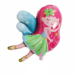 Fairy 7th Birthday Pink Foil Balloon Set Girl Party Decor