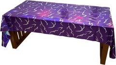 K-Style Birthday Decorations Iridescent Holographic Laser Tablecloth 2 Pack