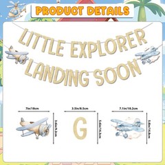 Airplane Baby Shower Decorations Adventure Awaits Baby Shower Hanging Swirls …