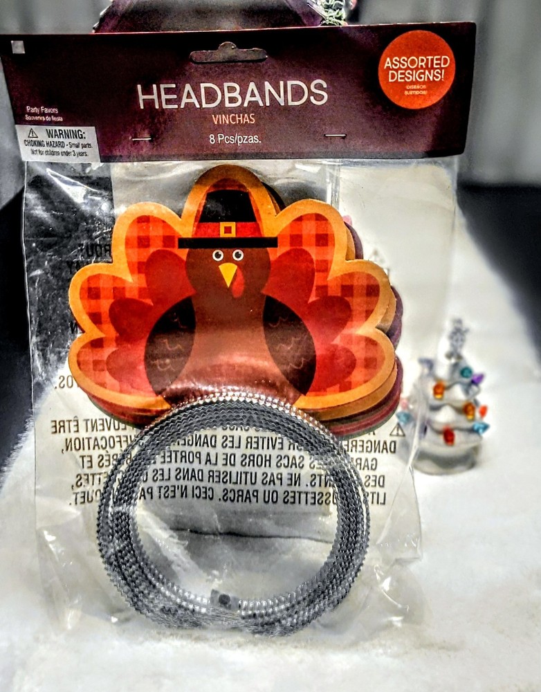 Turkey Head Bands Multi-Pack (Pack of 8)