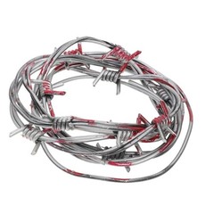 Fake Rusted Barbed Wire Halloween Decorations Plastic Barb Wire Decorations