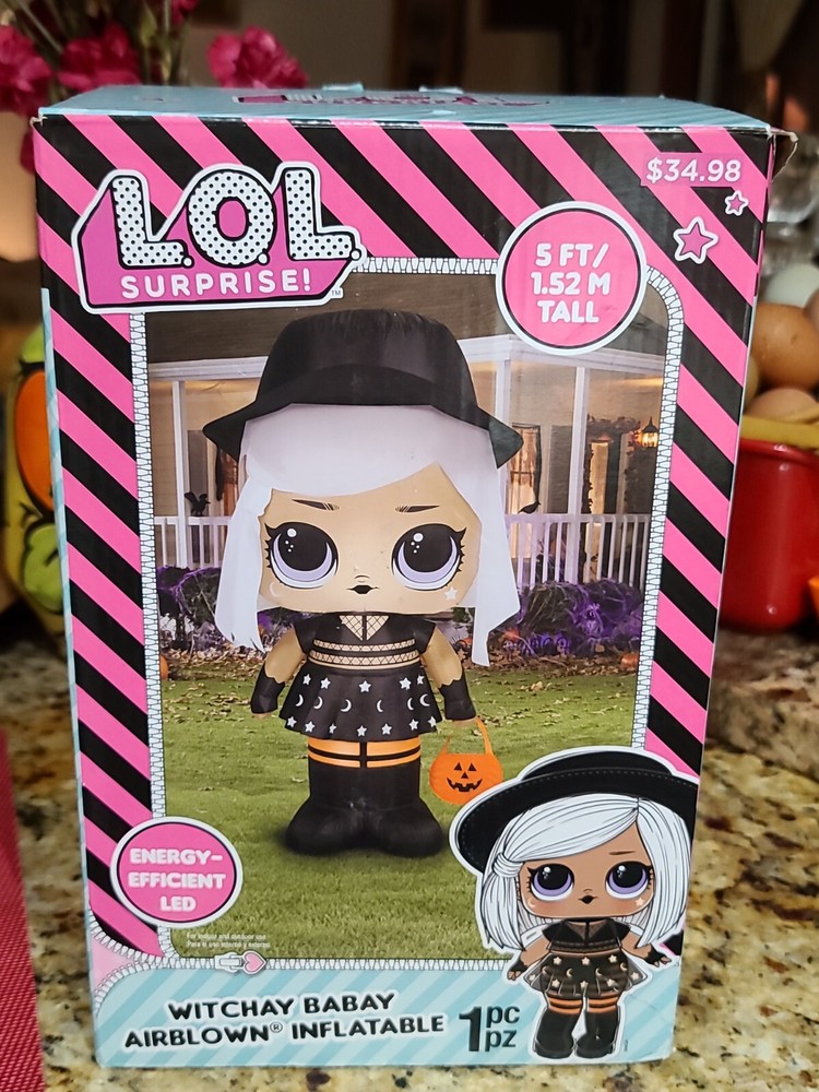 LOL Surprise WITCHAY BABAY 5 Ft Outdoor Airblown Inflatables Witch Witchy