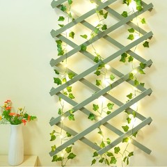 2 Pack 6.56 Ft Vines with Fairy Lights Battery Operated, 40 LEDs Artificial