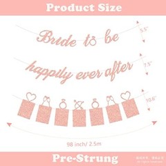 Bridal Shower Decorations – Bride to be happily ever after Banner and Photo B…